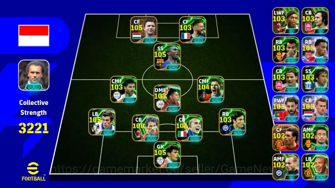 eFootball Accounts Android|Legend Card Collection Check SS|Epic Etoo, image 2