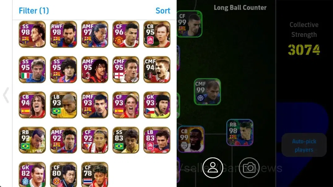 eFootball Accounts Android|Legend Card Collection Check SS|Epic Etoo, image 3