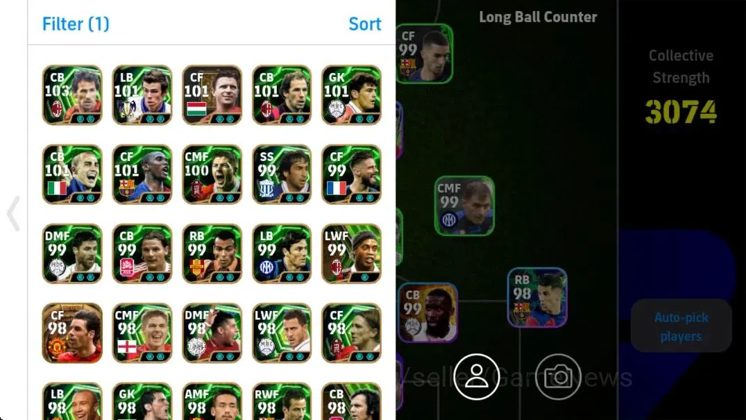 eFootball Accounts Android|Legend Card Collection Check SS|Epic Etoo, image 4