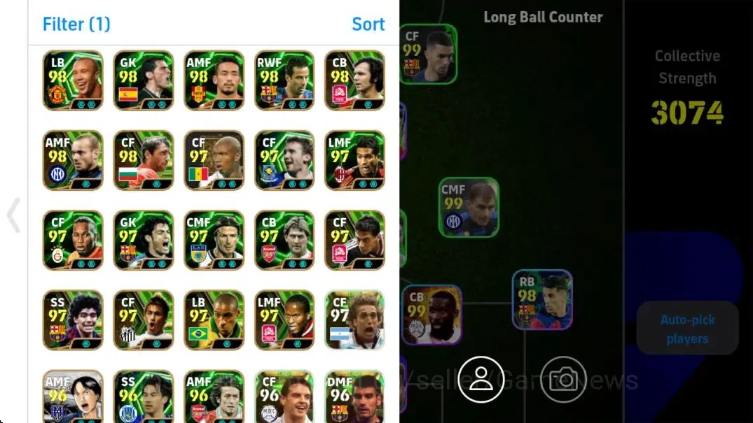 eFootball Accounts Android|Legend Card Collection Check SS|Epic Etoo, image 5