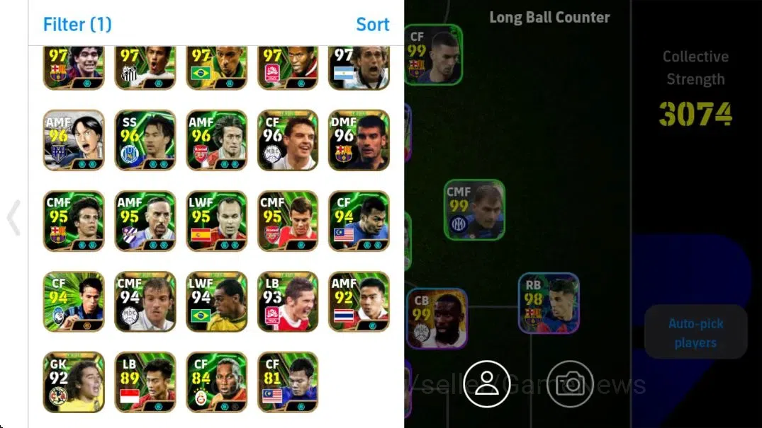 eFootball Accounts Android|Legend Card Collection Check SS|Epic Etoo, image 6