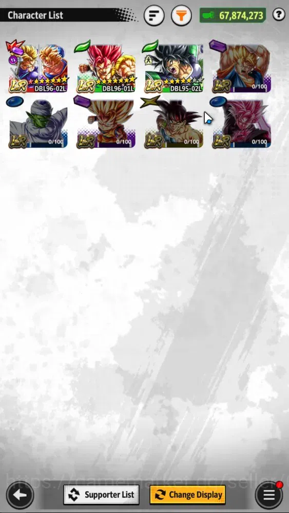 Dragon Ball Legends Accounts 67M TP|LV157|6UL+3LR+11LL|SS Trunks(T)&Gohan,SSG S image 4