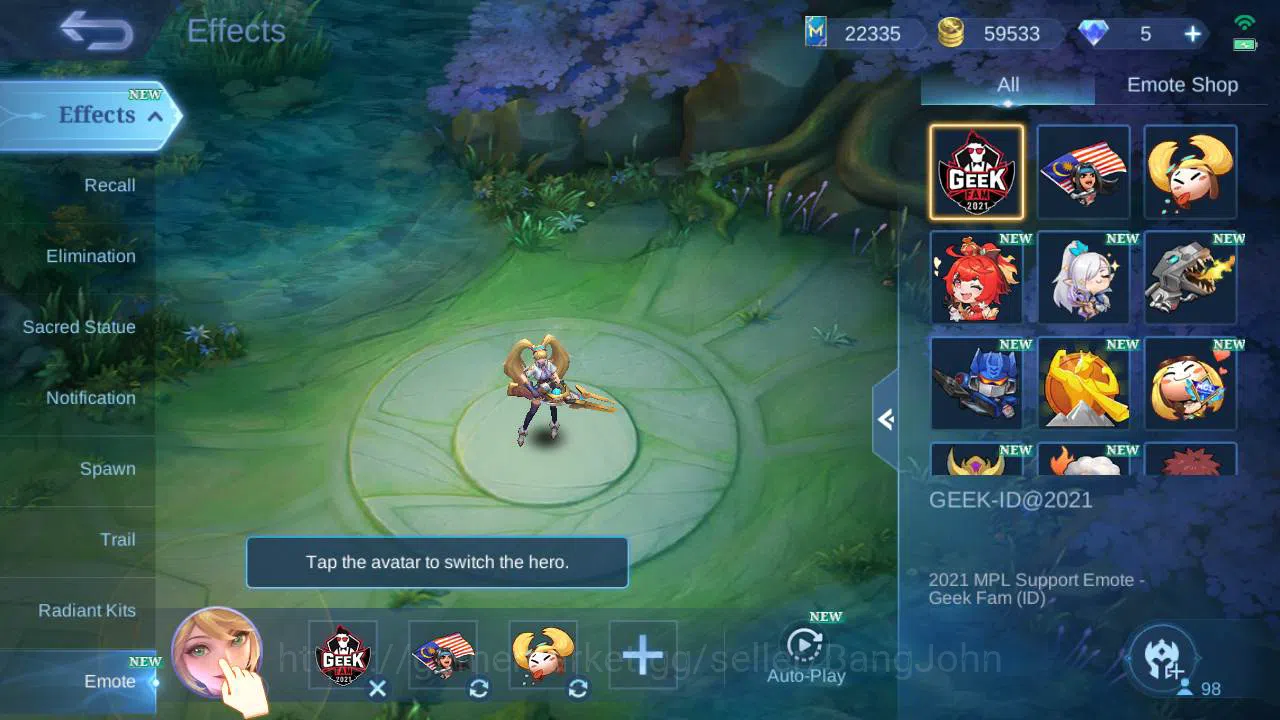 Mobile Legends: Bang Bang Accounts Global, Skin 135, Hero 98|KOF Chou,LB martis,M3 ro image 3