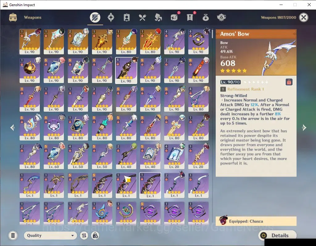 Genshin Impact Accounts ASIA|AR 60|2 Frezee Team [Skirk,Ayaka]|20 Limit+ 6 image 8