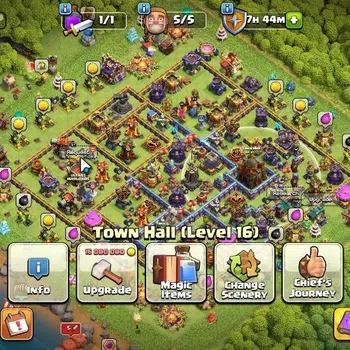 Clash of Clans Accounts High-End LV 178|TH 16-BH 10|HH 10|Limited Skin BK,AQ|BK 56,AQ 87,GW 44,MP 46,RC 28,DD 10|BM 26,BC