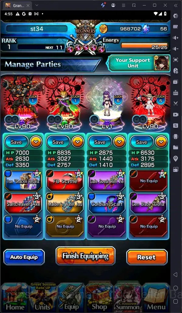 Grand Summoners Accounts Global | Rank 1 |Scarlet Enforcer Lark, Summer Miy image 3