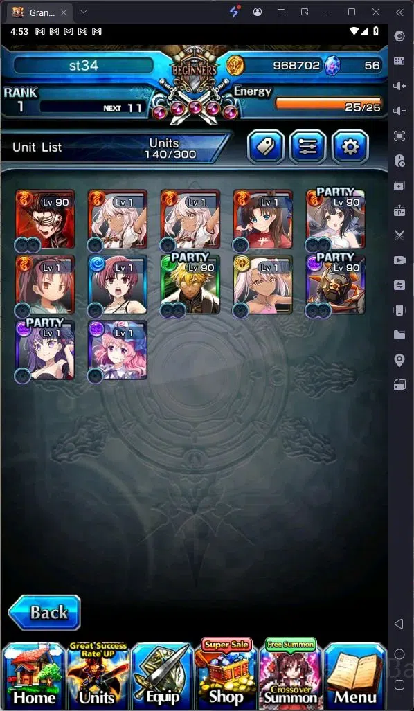 Grand Summoners Accounts Global | Rank 1 |Scarlet Enforcer Lark, Summer Miy image 9