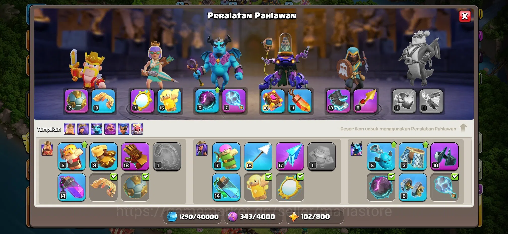 Clash of Clans Accounts HIGH-END TH14 | AQ76 BK65 | Giant Gauntlet 8, Froz image 11