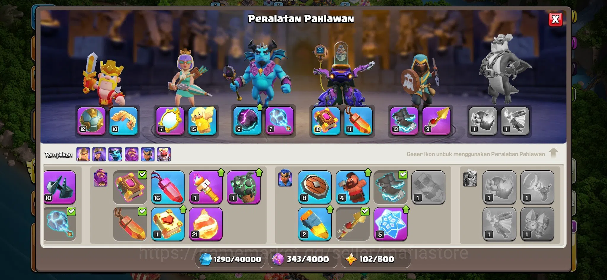 Clash of Clans Accounts HIGH-END TH14 | AQ76 BK65 | Giant Gauntlet 8, Froz image 12