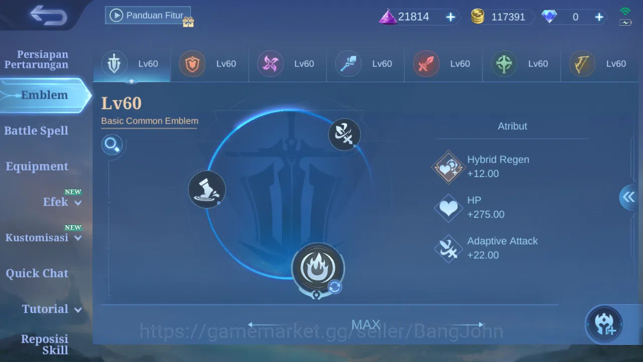 Mobile Legends: Bang Bang Accounts Hero 122 Skin 206 | Champion Joy | KOF Karina | CC image 11