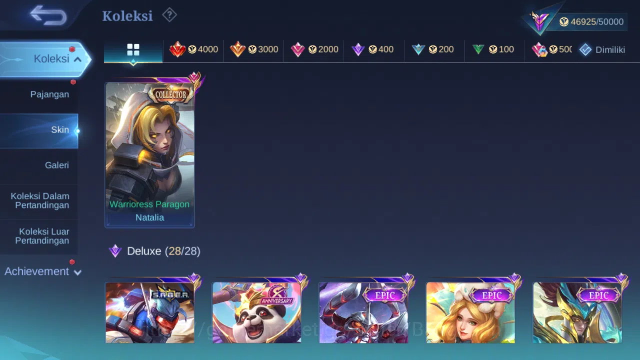 Mobile Legends: Bang Bang Accounts Hero 122 Skin 206 | Champion Joy | KOF Karina | CC image 3