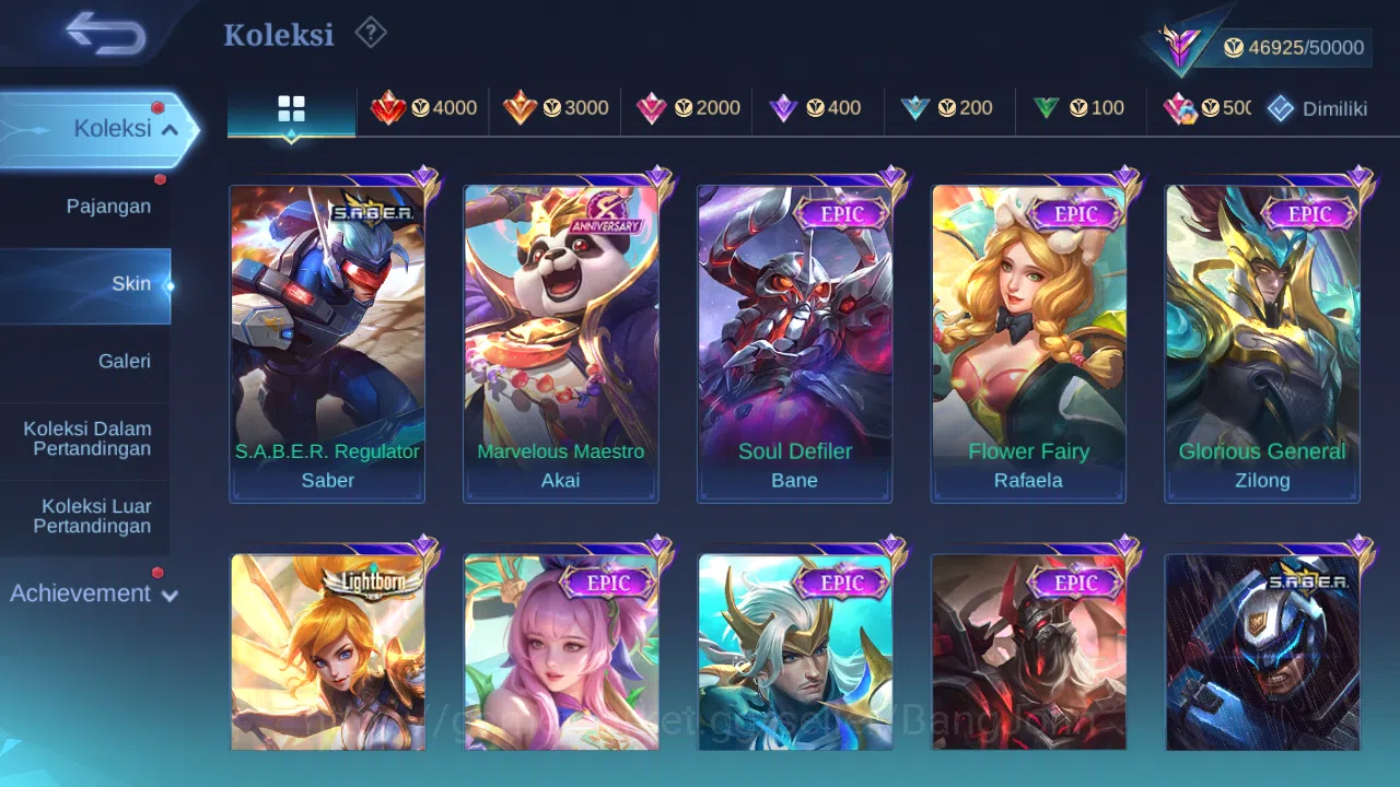 Mobile Legends: Bang Bang Accounts Hero 122 Skin 206 | Champion Joy | KOF Karina | CC image 4