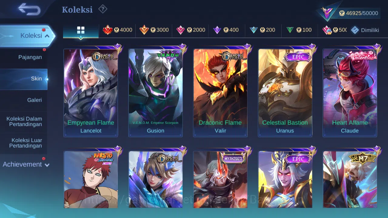 Mobile Legends: Bang Bang Accounts Hero 122 Skin 206 | Champion Joy | KOF Karina | CC image 7