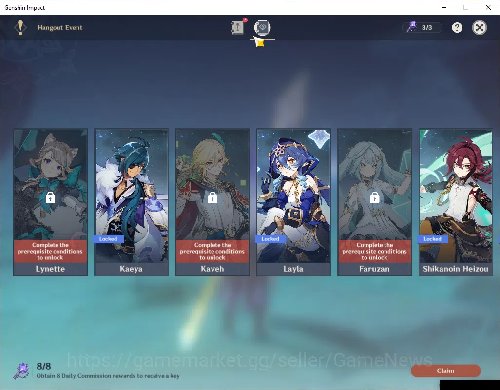 Genshin Impact Accounts ASIA|AR 55|Prime Team Flins|6Limited+1(*5Weapon)Fl image 4