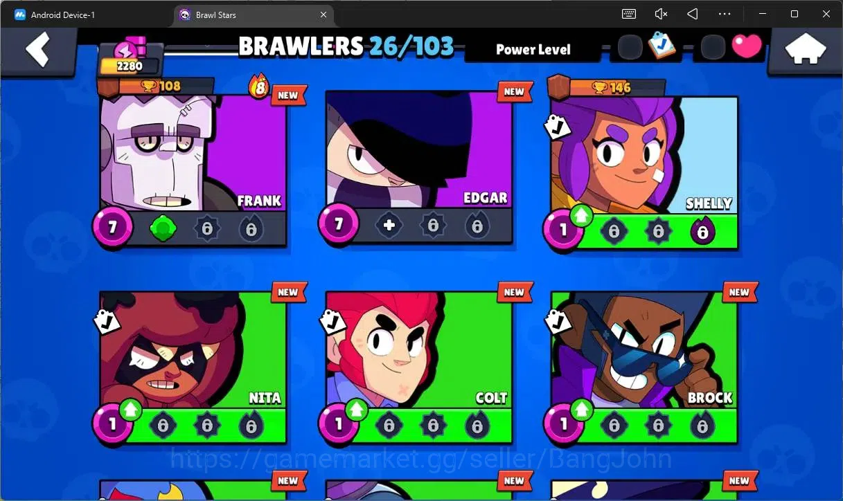 Brawl Stars Accounts Global |2280 Trophy|26 Brawler|1 Max Hypercharge(G image 5