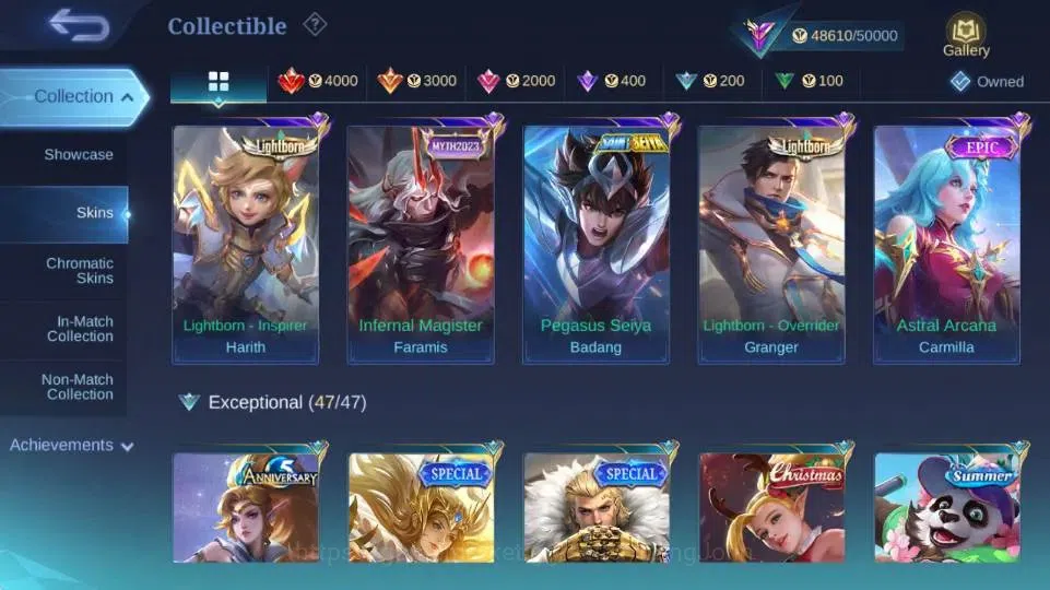 Mobile Legends: Bang Bang Accounts Global|Skin 244|Renowned|KOF Karina,Collector Nata image 11