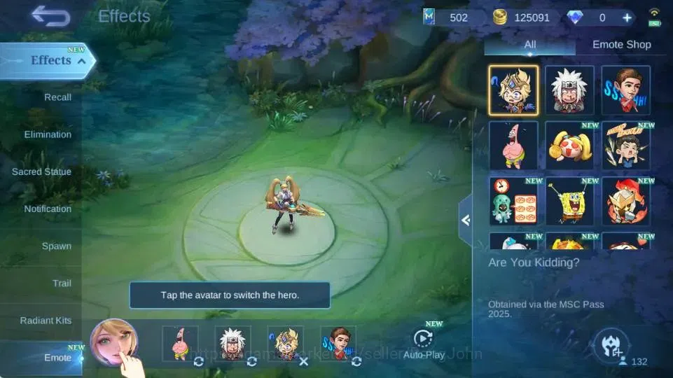 Mobile Legends: Bang Bang Accounts Global|Skin 244|Renowned|KOF Karina,Collector Nata image 14