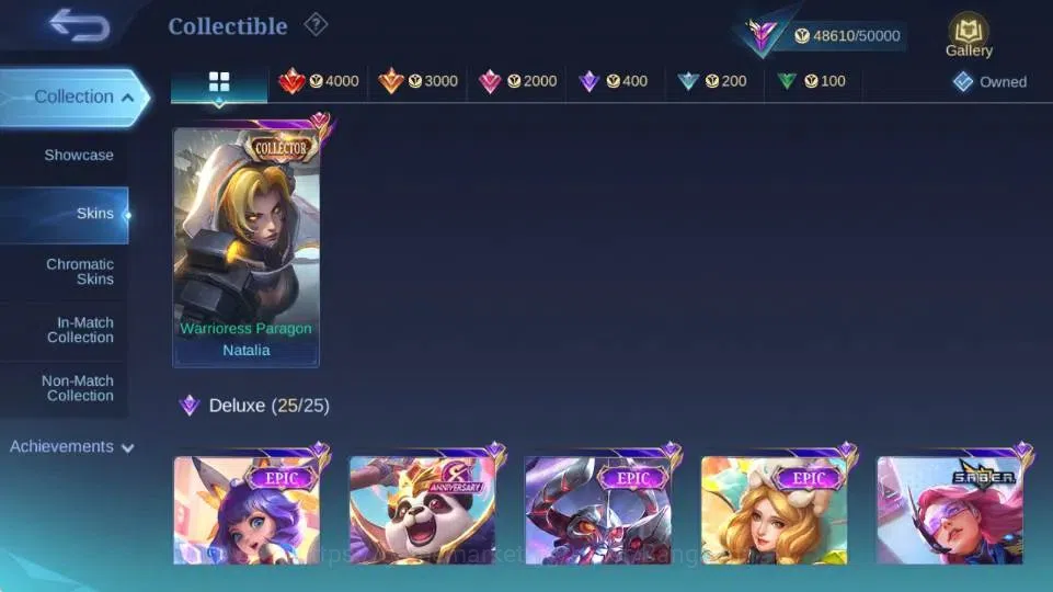 Mobile Legends: Bang Bang Accounts Global|Skin 244|Renowned|KOF Karina,Collector Nata image 6