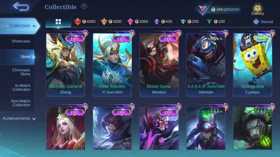 Mobile Legends: Bang Bang Accounts Global|Skin 244|Renowned|KOF Karina,Collector Nata image 8
