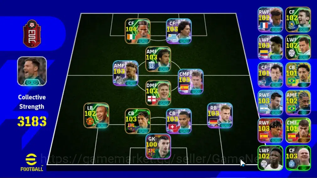 eFootball Accounts Legends & Iconic Players Android|7 Epic(Didier Drogba,Steven Gerrard,Edmilson,Raul)|Show Time Joshua 1