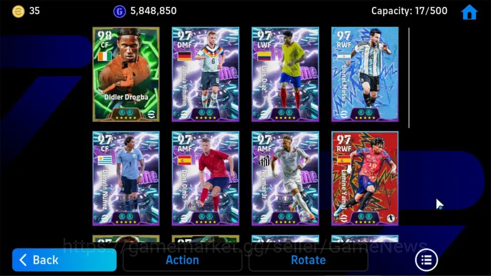 eFootball Accounts Legends & Iconic Players Android|7 Epic(Didier Drogba,Steven Gerrard,Edmilson,Raul)|Show Time Joshua 5