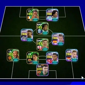 eFootball Accounts Legends & Iconic Players Android|7 Epic(Didier Drogba,Steven Gerrard,Edmilson,Raul)|Show Time Joshua
