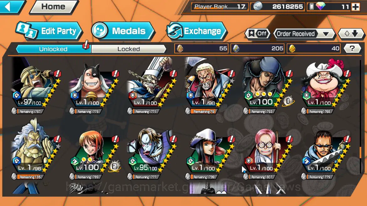 One Piece Bounty Rush Accounts Global|5EX 1MAX|5Elder Saturn,Seraphim S-Snake,Fil image 13