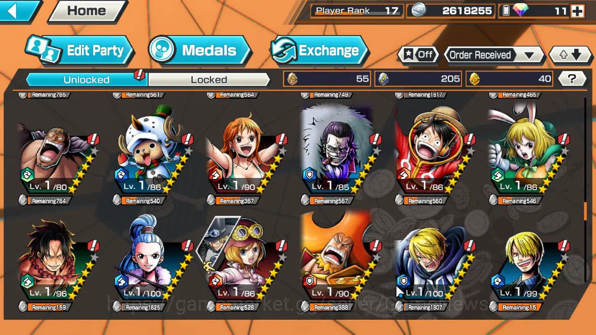 One Piece Bounty Rush Accounts Global|5EX 1MAX|5Elder Saturn,Seraphim S-Snake,Fil image 15