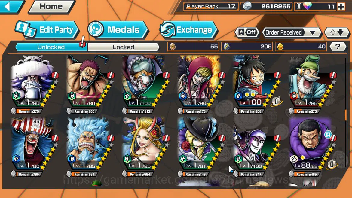 One Piece Bounty Rush Accounts Global|5EX 1MAX|5Elder Saturn,Seraphim S-Snake,Fil image 16
