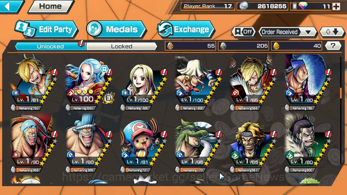 One Piece Bounty Rush Accounts Global|5EX 1MAX|5Elder Saturn,Seraphim S-Snake,Fil image 18