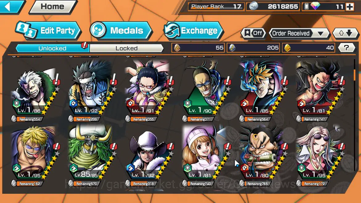 One Piece Bounty Rush Accounts Global|5EX 1MAX|5Elder Saturn,Seraphim S-Snake,Fil image 20