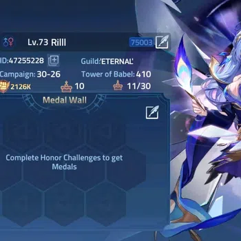 Mobile Legends: Adventure Accounts Global|Lv.73|2126K Power|Camp 30-26|Vip 5|2 UR [Genesis Shar & Infinia Crocell]|2 Elite
