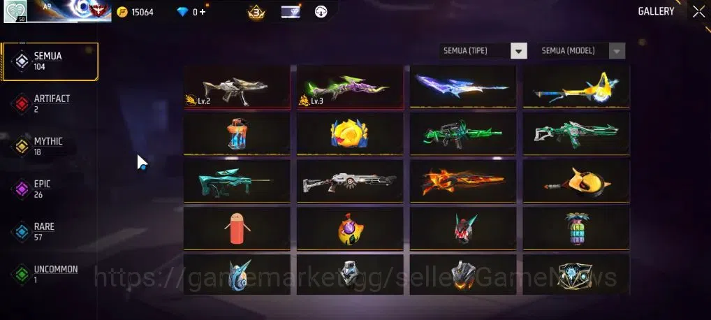 Free Fire Accounts Indonesia|M1887 Incendium Burst|M1014 Green Flame  image 3