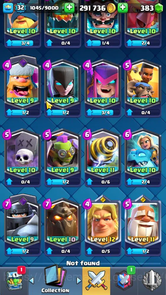 Clash Royale Accounts Midgame Lv 32|Trophy 7008|KTL 11|Limited Skin|Card 114| 1 HERO 5 EVO 2 Champ 20 Legendary 33 Epic 30 12