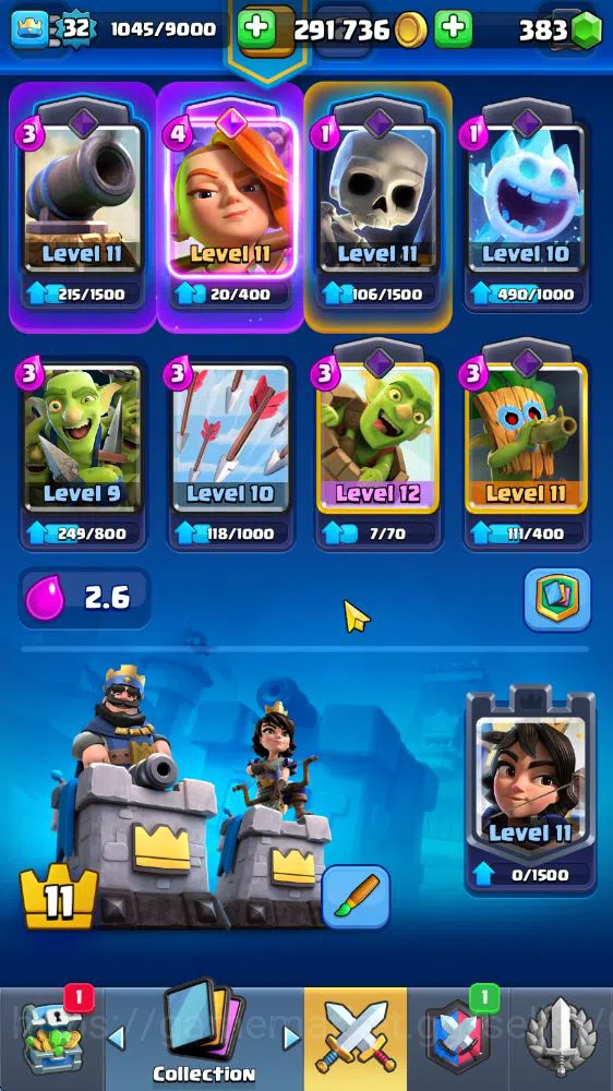Clash Royale Accounts Midgame Lv 32|Trophy 7008|KTL 11|Limited Skin|Card 114| 1 HERO 5 EVO 2 Champ 20 Legendary 33 Epic 30 3