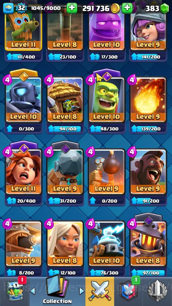 Clash Royale Accounts Midgame Lv 32|Trophy 7008|KTL 11|Limited Skin|Card 114| 1 HERO 5 EVO 2 Champ 20 Legendary 33 Epic 30 8