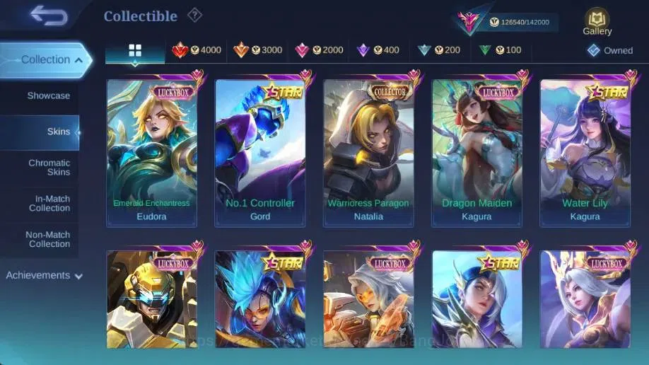 Mobile Legends: Bang Bang Accounts Global|Hero 132 Skin 361|Exalted|Legend Miya+Franc image 11