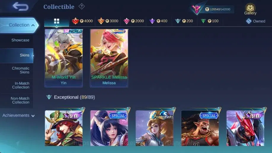 Mobile Legends: Bang Bang Accounts Global|Hero 132 Skin 361|Exalted|Legend Miya+Franc image 18