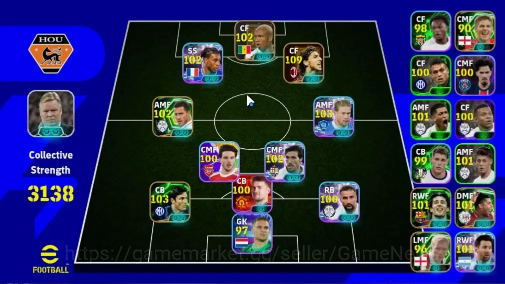 eFootball Accounts Legends & Iconic Players Android|Big Time Zlatan Ibrahimovic|Epic Javier Zanetti,Eden Hazard,Diouf|Show 1