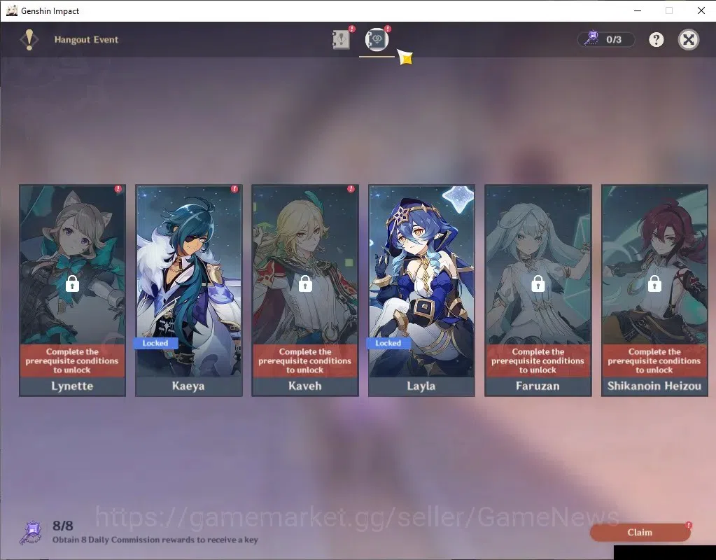 Genshin Impact Accounts Asia|AR53|4Limited+1(*5WP)|Nicole,Raiden,Nilou,HuT image 18