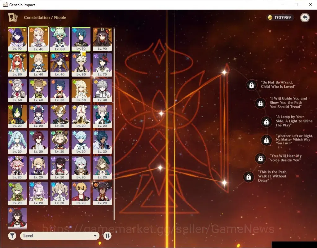 Genshin Impact Accounts Asia|AR53|4Limited+1(*5WP)|Nicole,Raiden,Nilou,HuT image 5