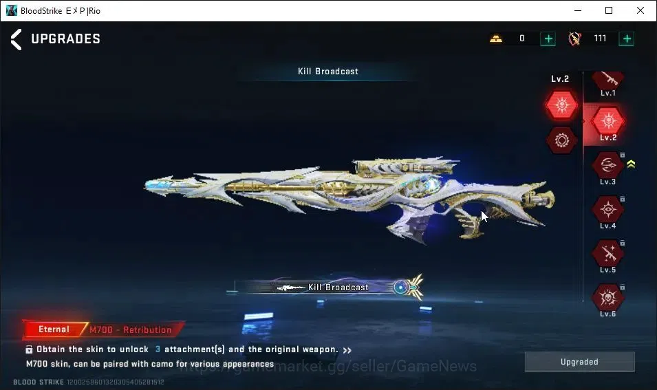 Blood Strike Accounts ASIA|ETERNAL M700-Retribution Lv2|13 ULTRA[NACHO,R image 13
