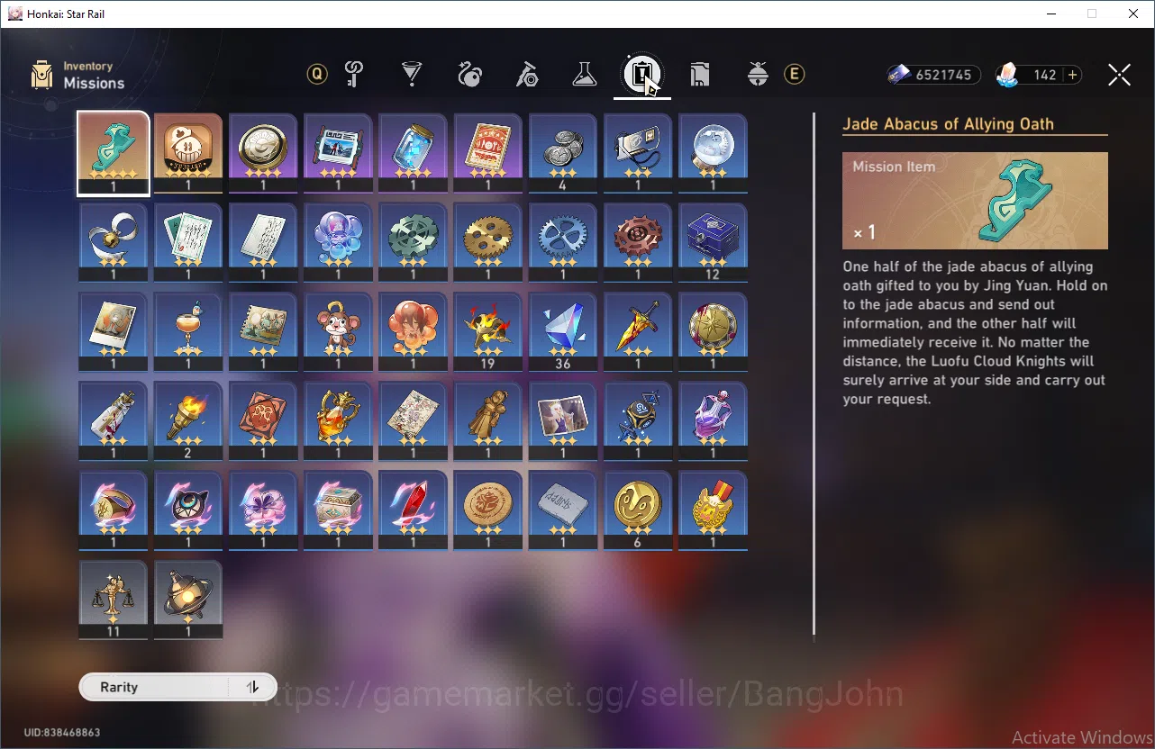 Honkai Star Rail Accounts ASIA | TL 70 |Golden ticket 48| Castorice, Phainon image 10