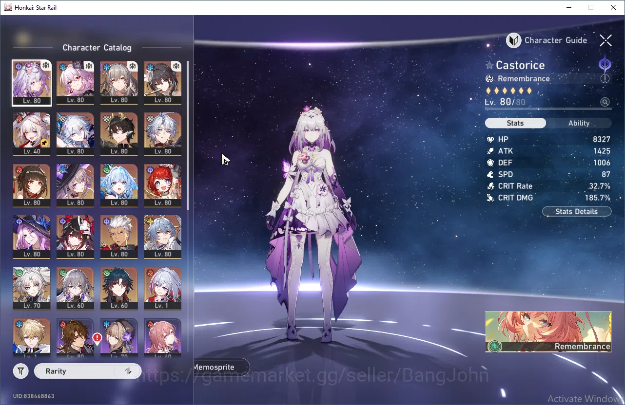 Honkai Star Rail Accounts ASIA | TL 70 |Golden ticket 48| Castorice, Phainon image 3