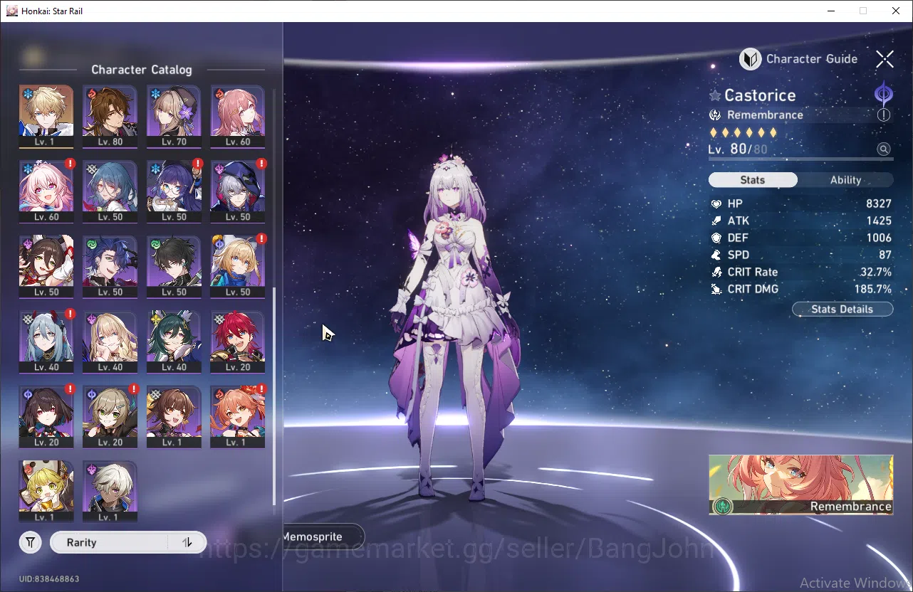 Honkai Star Rail Accounts ASIA | TL 70 |Golden ticket 48| Castorice, Phainon image 4