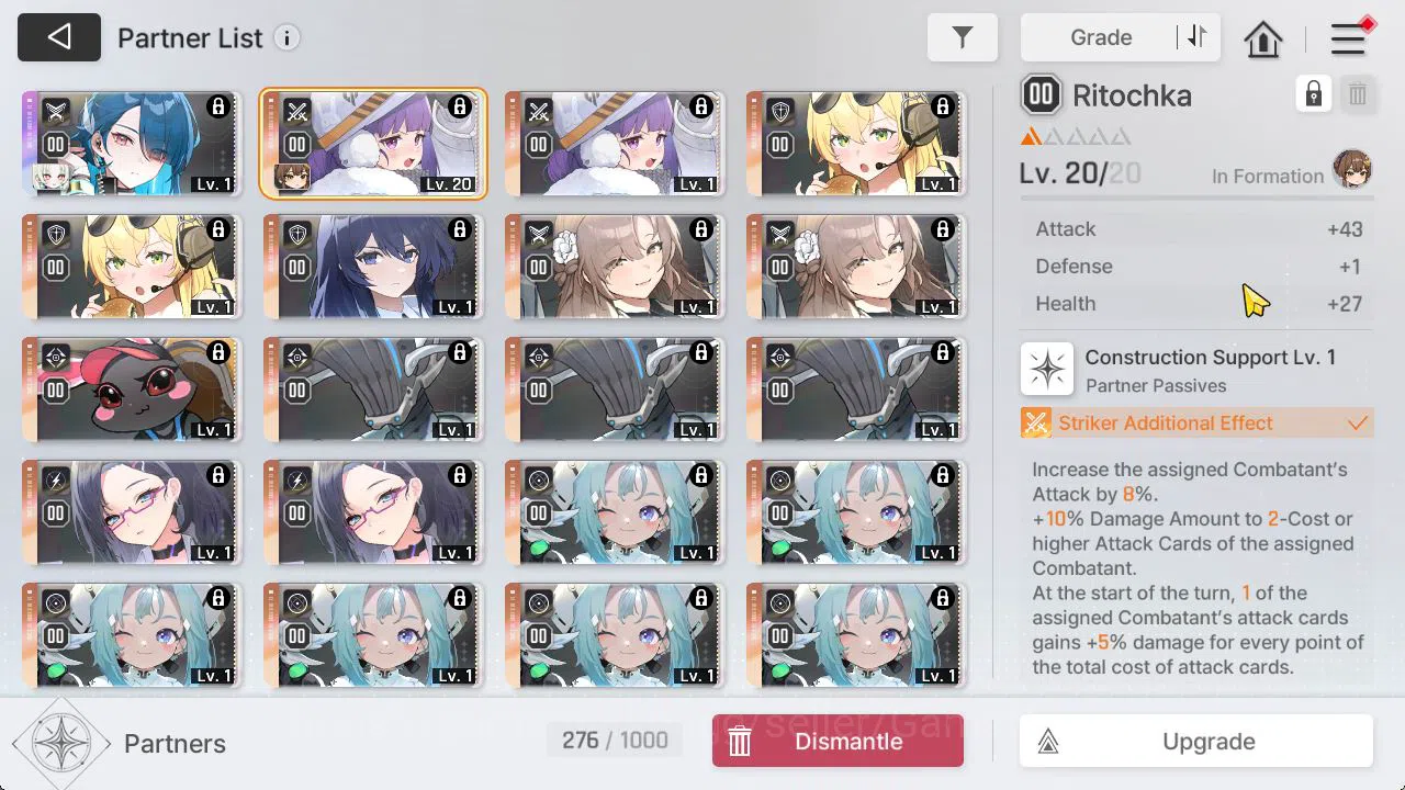 Chaos Zero Nightmare Accounts GLOBAL Lv44|5 SSR[Heidemarie+Sign,Rita,Nine,Tipher image 11