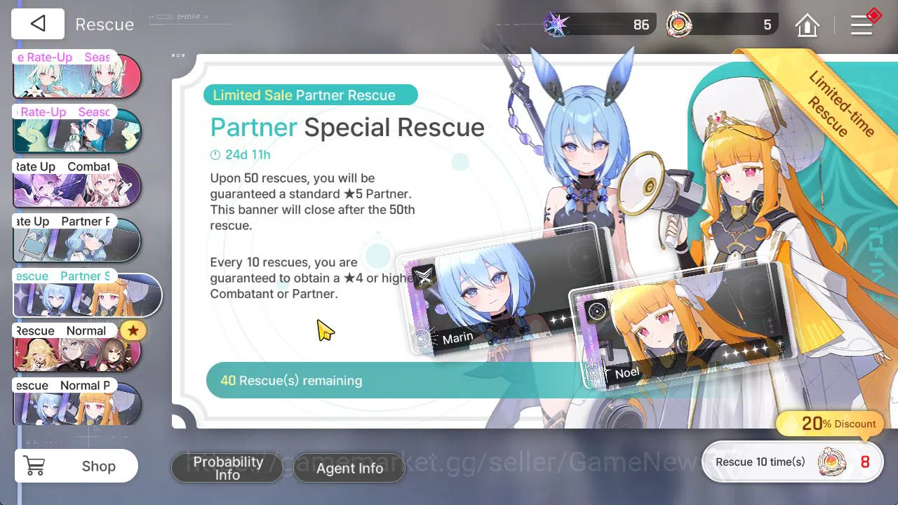 Chaos Zero Nightmare Accounts GLOBAL Lv44|5 SSR[Heidemarie+Sign,Rita,Nine,Tipher image 4