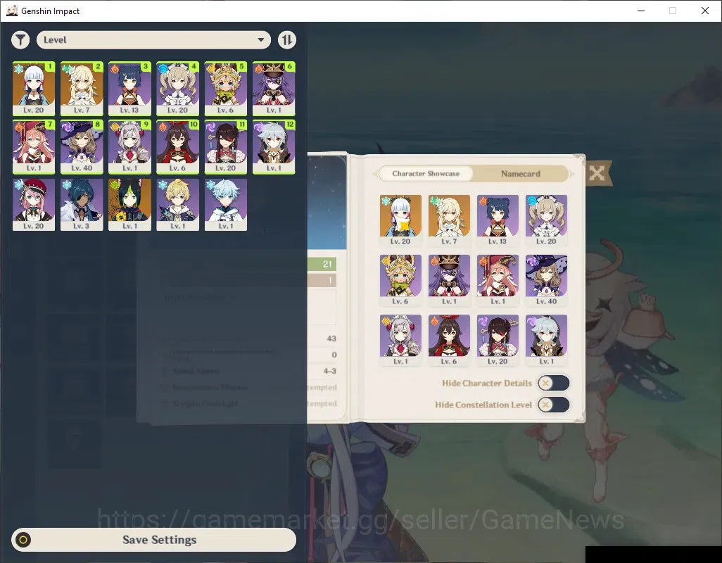 Genshin Impact Accounts Asia|AR 21|1 Limited,(Kamisato Ayaka) 1 Standard,( image 2