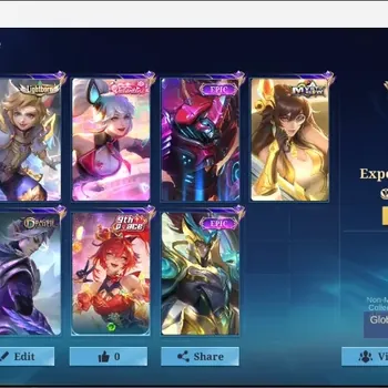 Mobile Legends: Bang Bang Accounts Collector Global|152S|Expert|Epic Zilong Freya Kagura Harley Grock Chang'e Vale Khufra