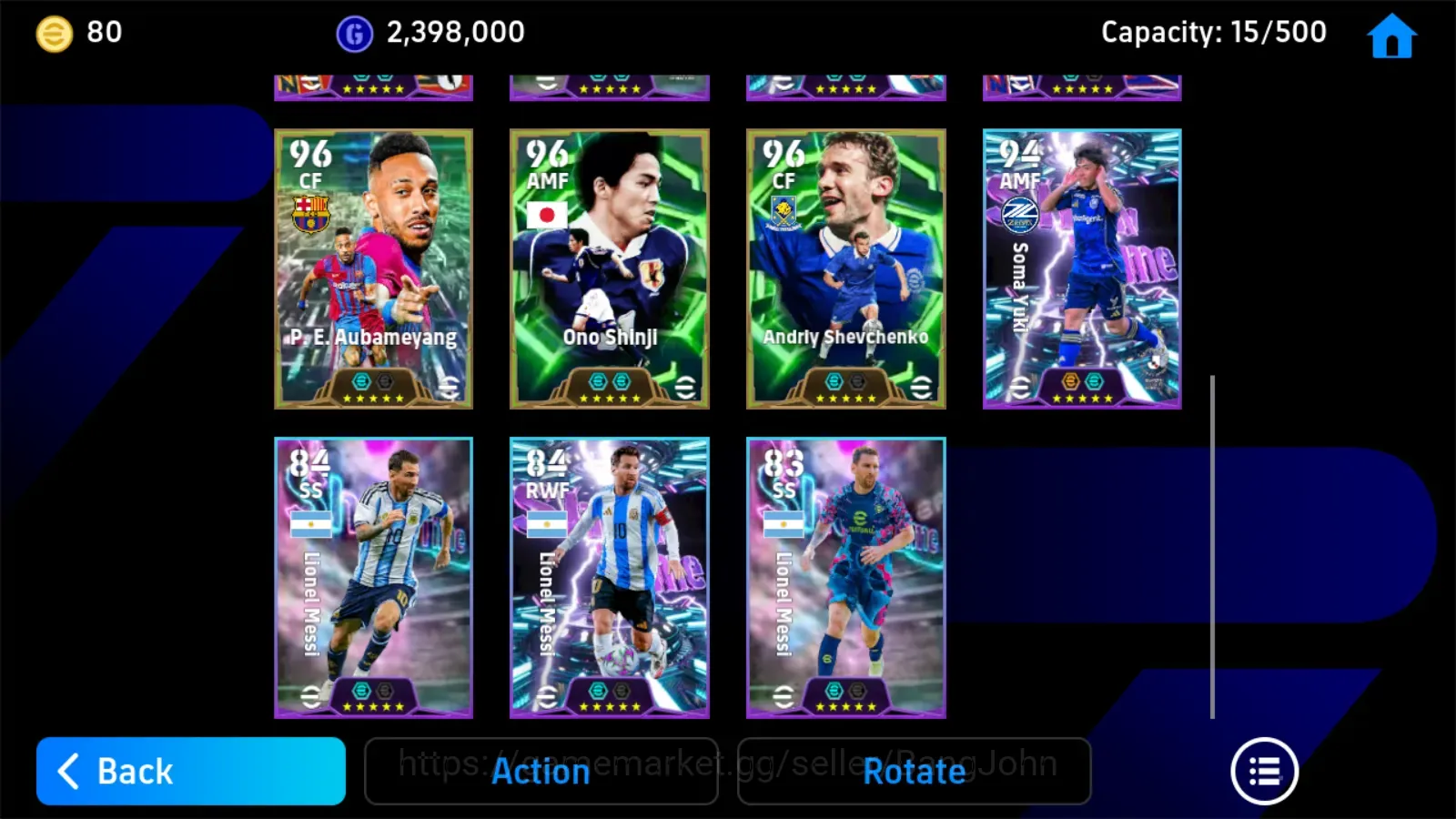 eFootball Accounts Legends & Iconic Players Mobile |PW 3153|Epic Pepe Quaresma Shevchenko,Shwt Enzo Kobel Kubo SomaYuki 1